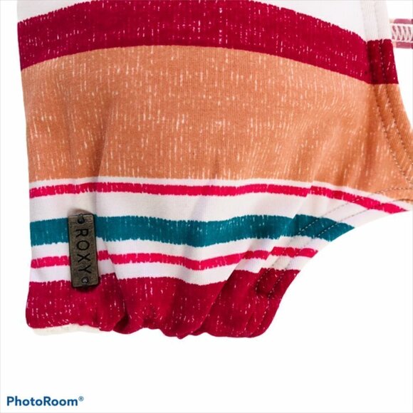 Roxy Womens Striped Hidden Underwire Bralette Bikini Top X-Small - Picture 6 of 7